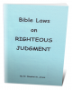 Bible Laws on Righteous Judgment cover image